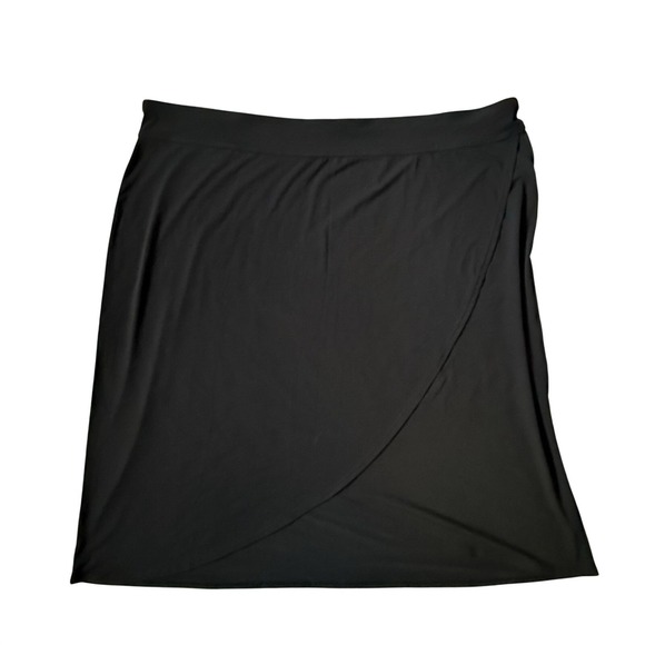 CJ Banks Dresses & Skirts - NWT WOMENS cj banks BLACK‎ A-LINE WRAP MIDI SKIRT   SIZE 3X